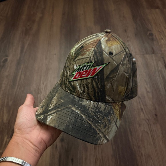 Mountain Dew Realtree AP Camo Hat Cap Outdoors Hunting Promo - Picture 1 of 5